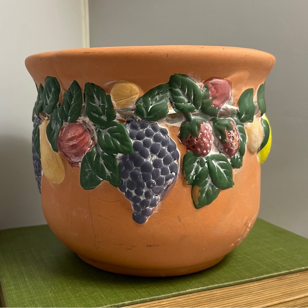 Norcal Pottery 5.5” Sandwashed Fruit Jardiniere Terracotta‎ Flower Pot Planter